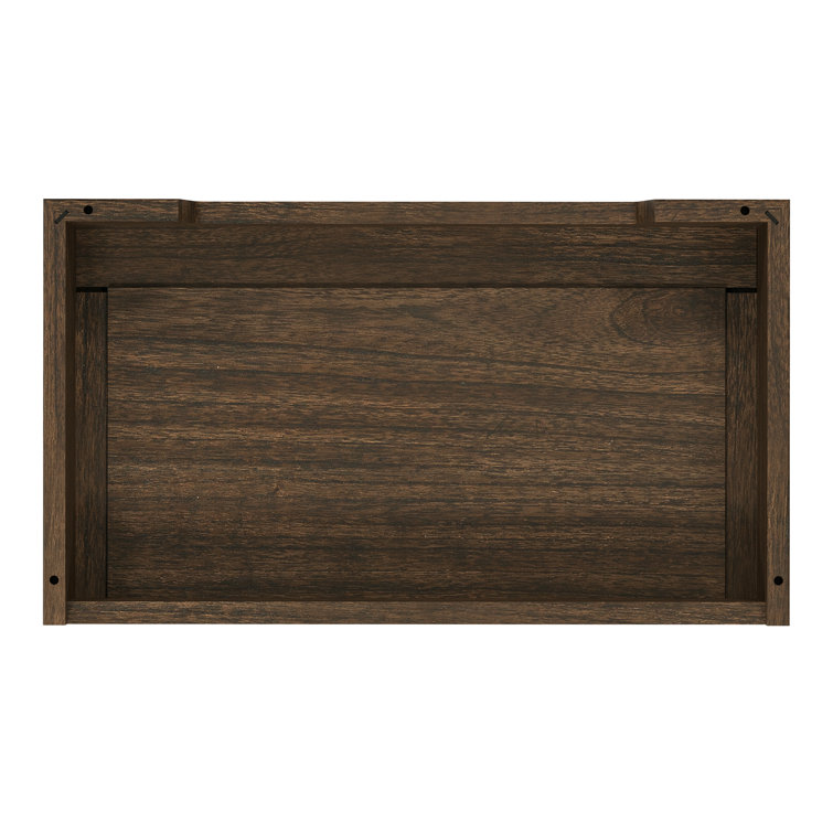 Burnished Oak Grandfather Clock with Nickel Accents