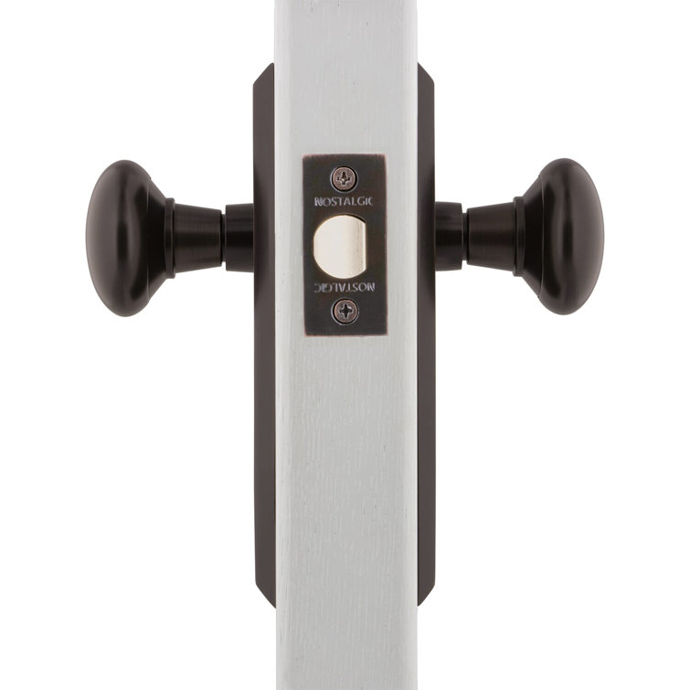 Timeless Bronze New York Plate Passage Door Knob