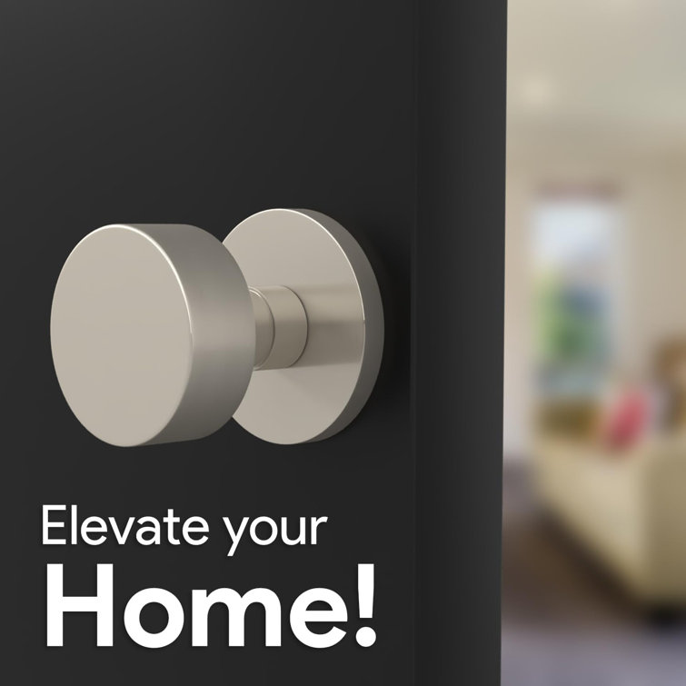 Buena Satin Nickel Round Door Knob Set