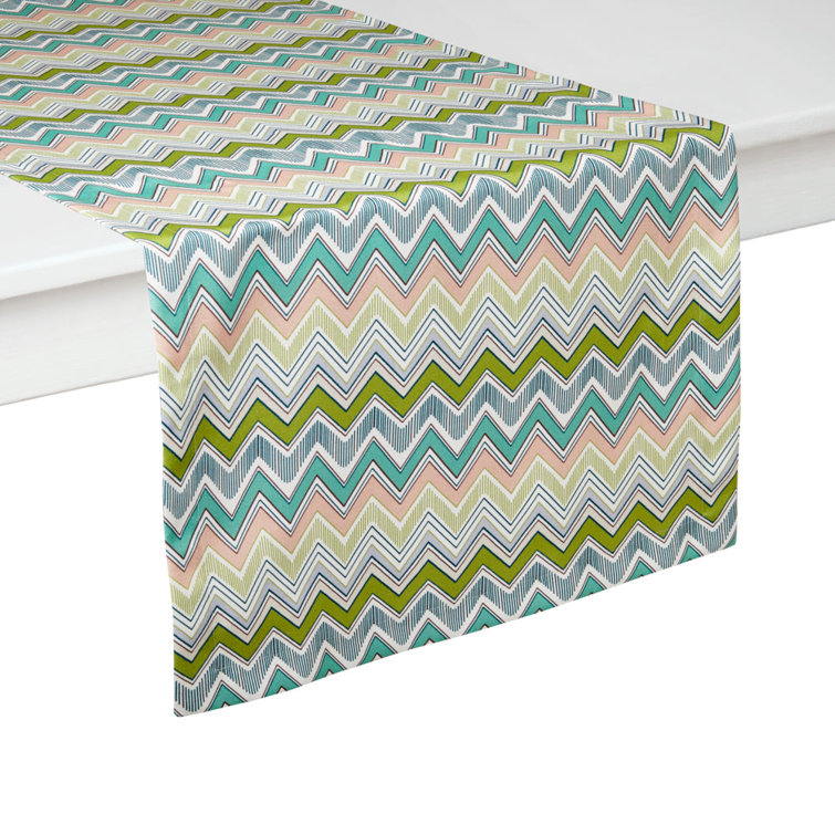 Sardinia Multicolor Polyester 108" Table Runner