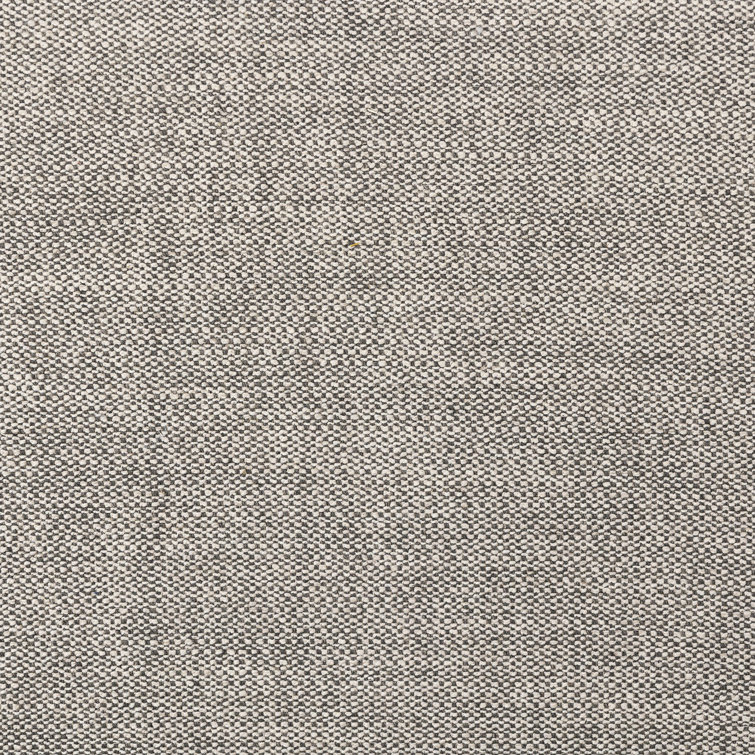 Gray Curved Two-Piece Polyester Blend Sectional Sofa