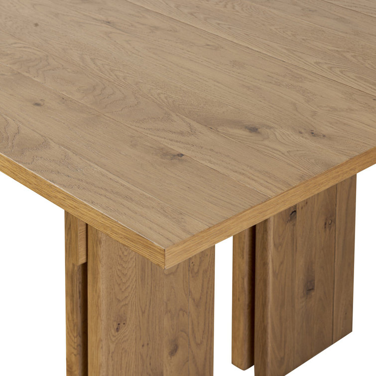 Geneva 94'' Dusted Oak MDF Trestle Dining Table