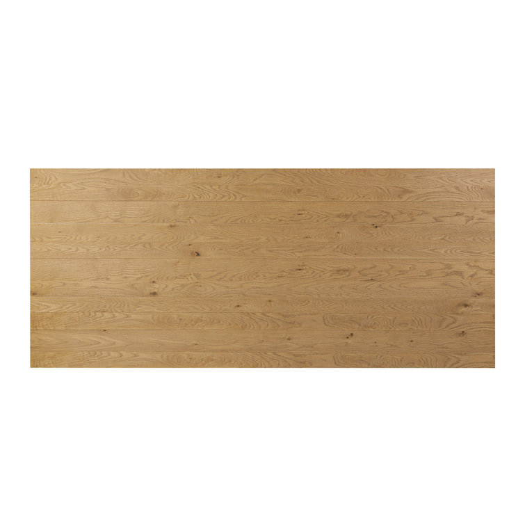 Geneva 94'' Dusted Oak MDF Trestle Dining Table