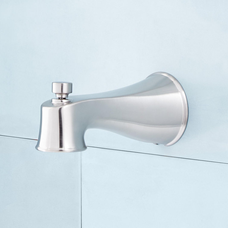Nickel Round Wall Mounted Tub and Shower Set