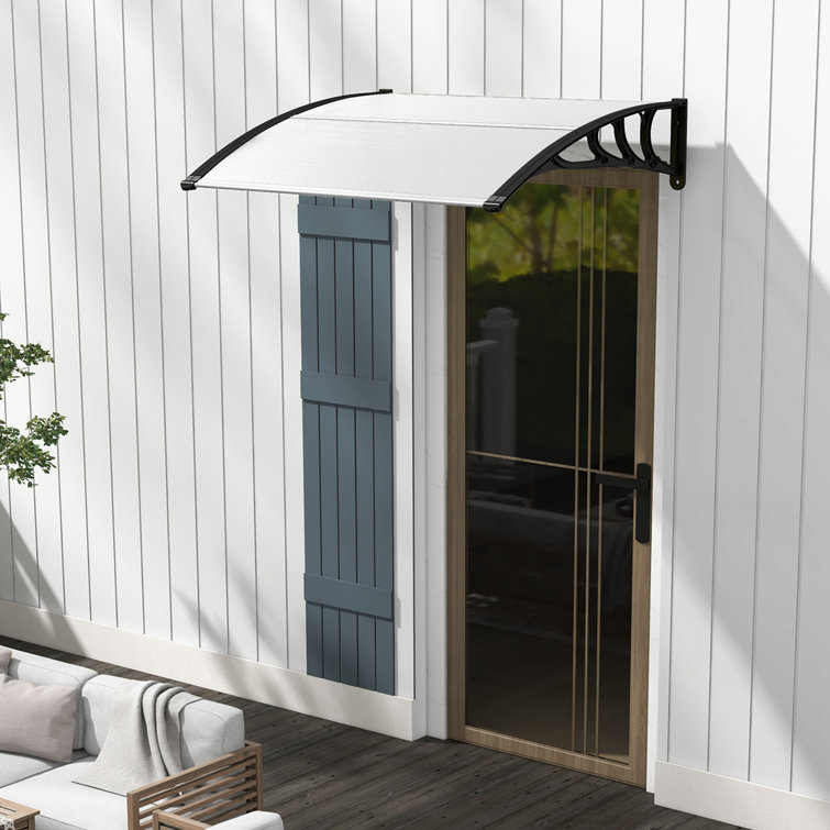 Herald 5 ft. x 22 ft. Off-White Aluminum Door and Window Awning