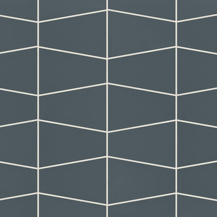 Midnight Tide Matte Porcelain Mosaic Outdoor Tile