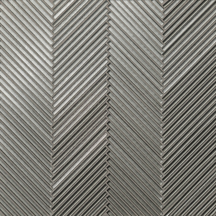 Gray Matte Glass Mosaic Outdoor Accent Tile with Water Protection