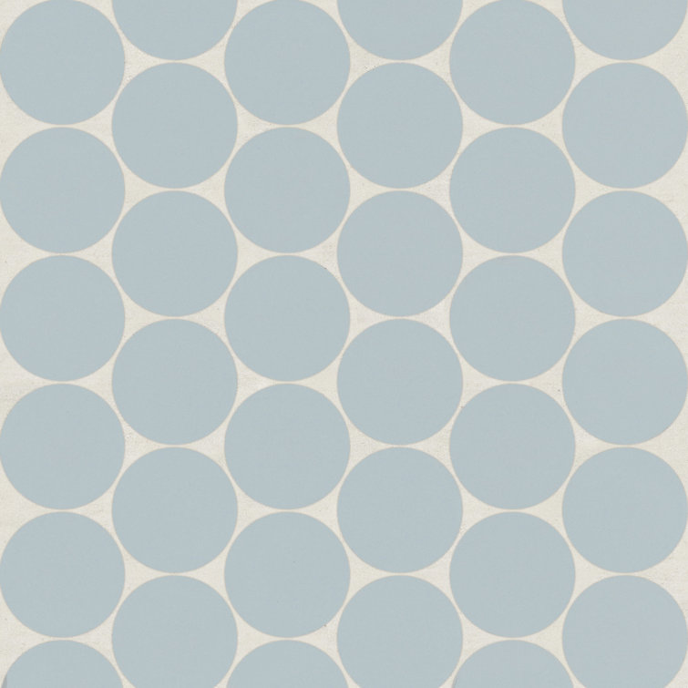 Misty Blue 2x2 Matte Porcelain Penny Round Mosaic Tile