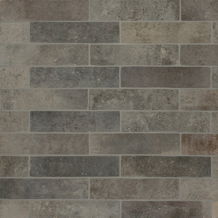Montana Rock Creed Matte Porcelain Brick Look Wall & Floor Tile