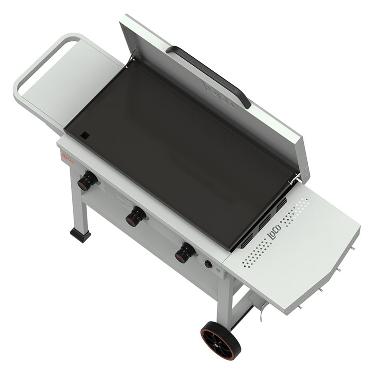 LoCo Cookers 36" Chalk 3-Burner Propane Gas Grill with SmartTemp