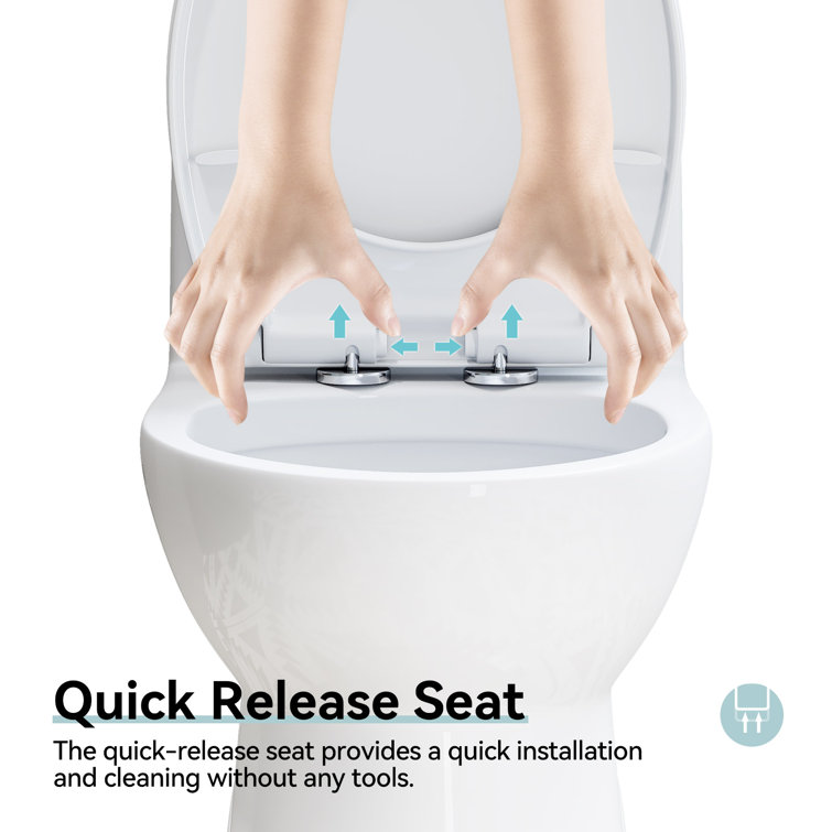 Greta White Vitreous China Dual-Flush Elongated Toilet
