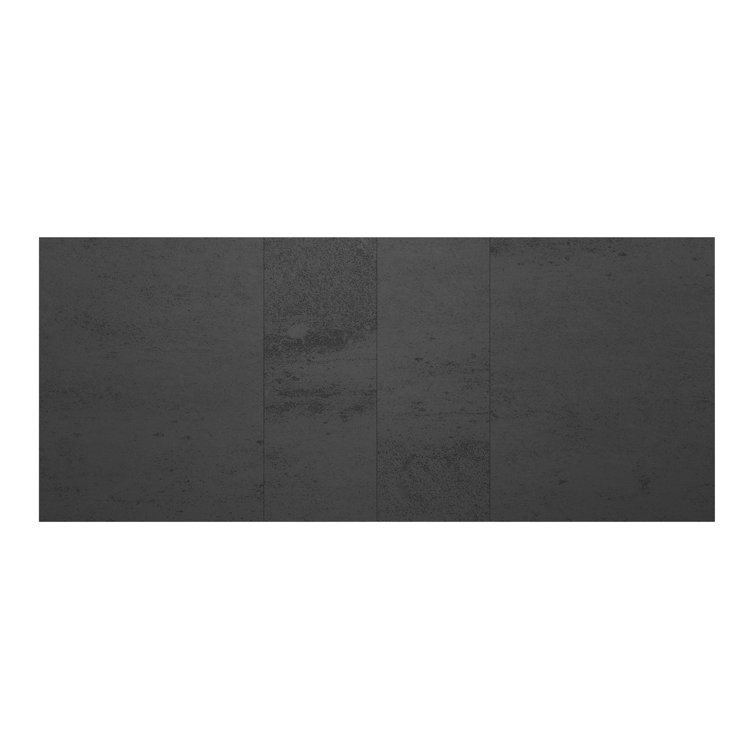 Reaves Black Laminate Dining Table with Silver Gray Chairs