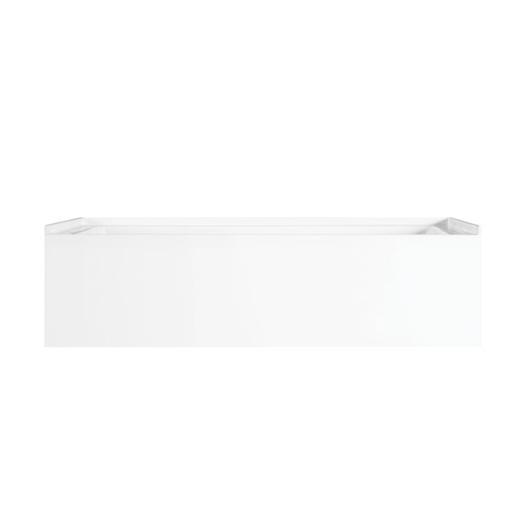 Ursula 60'' x 30'' White Acrylic Alcove Bathtub