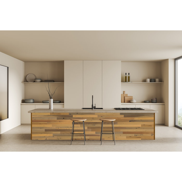 Sandy Beach Reclaimed Wood Peel and Stick Wall Panels