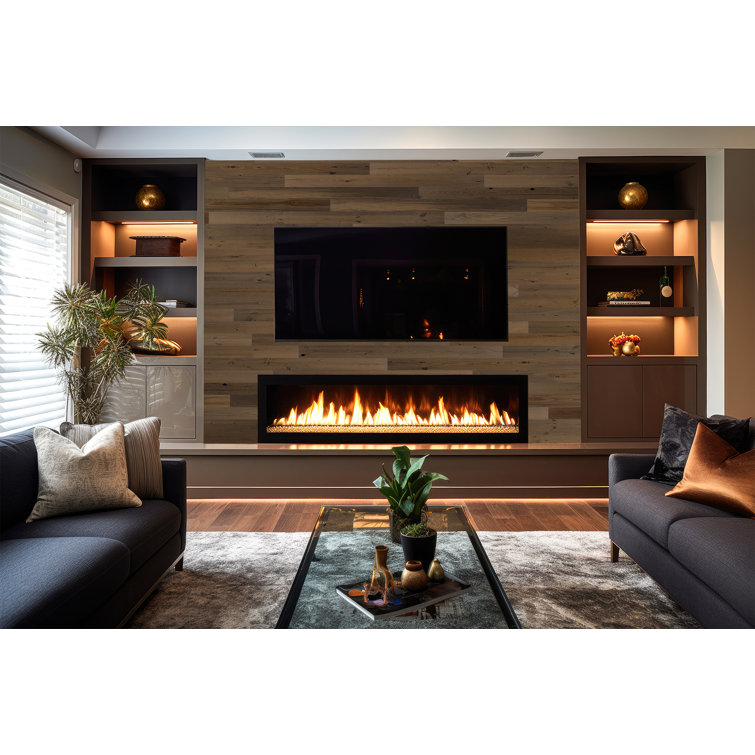 Freestone Brown Reclaimed Wood Peel & Stick Wall Panels