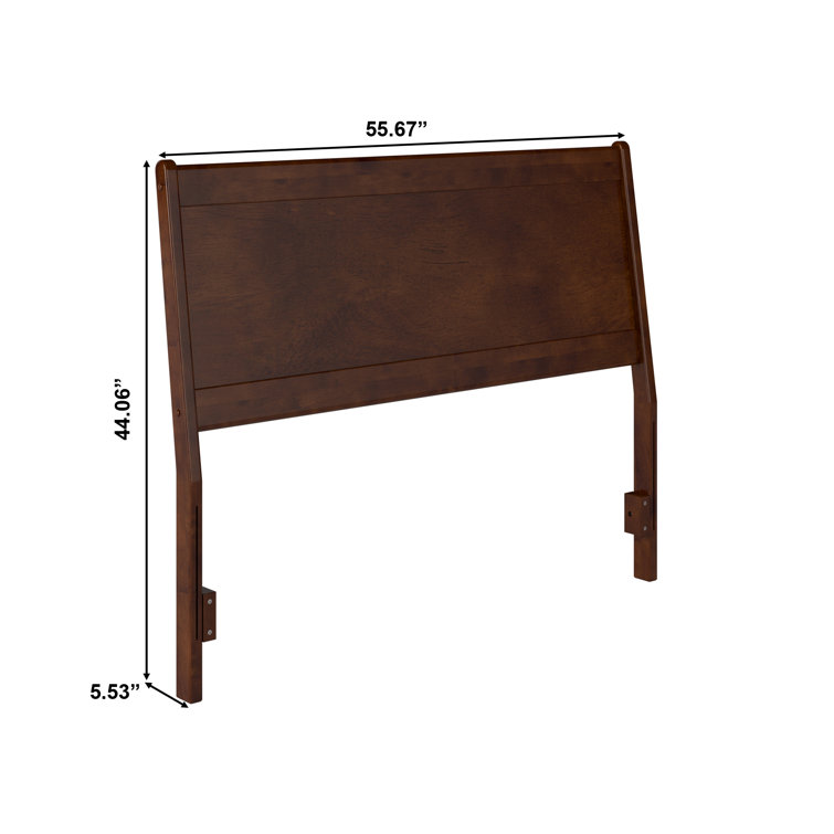 Casanova Full Walnut Solid Wood Panel Headboard