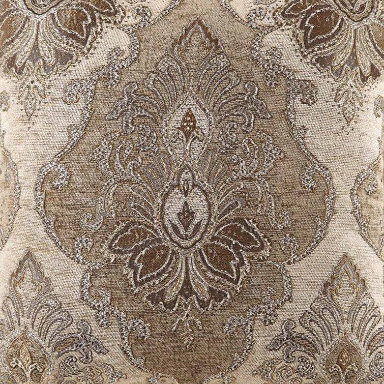 Bradshaw Natural Chenille Damask King Comforter Set