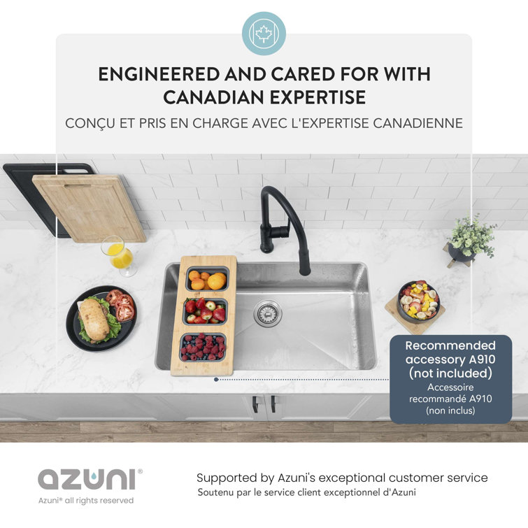 32-Inch Stainless Steel Single Bowl Drop-In Kitchen Sink