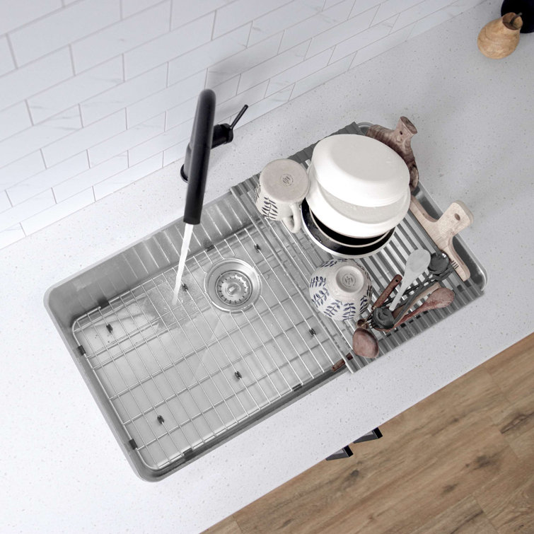 32-Inch Stainless Steel Single Bowl Drop-In Kitchen Sink