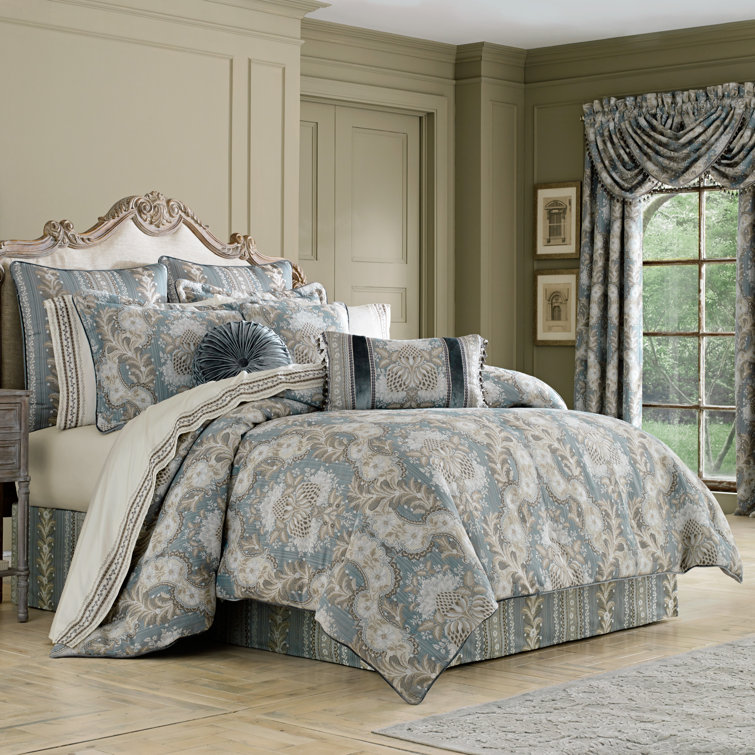 Crystal Palace French Blue Queen Microfiber Comforter Set