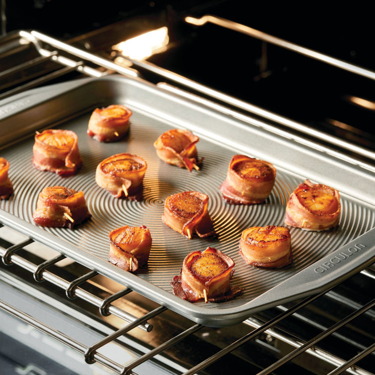 Gray Carbon Steel Non-stick Cookie Sheet Set