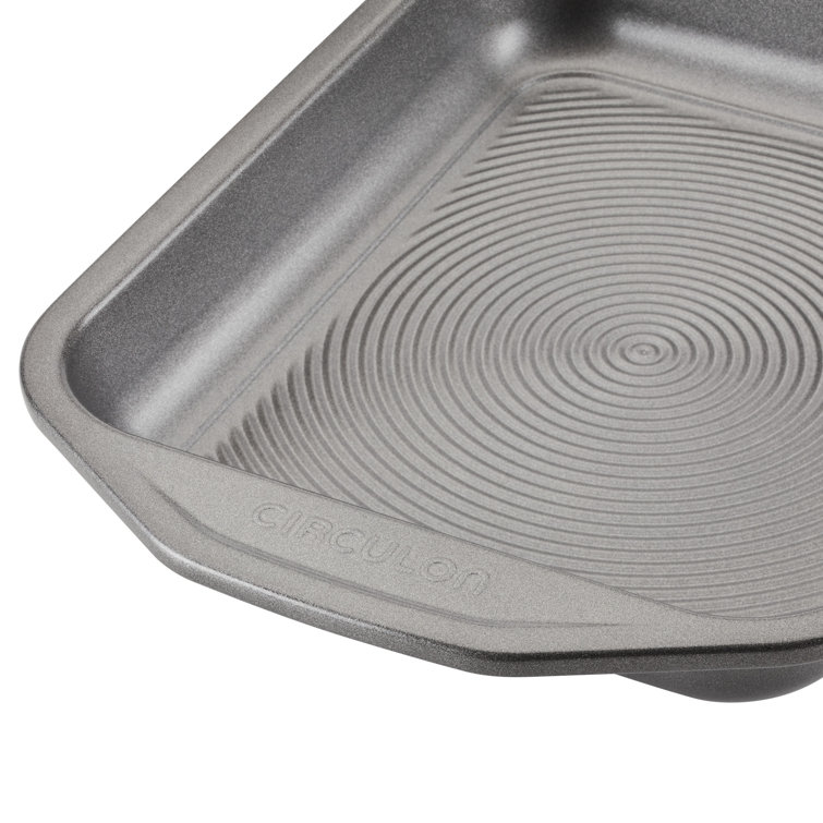 Circulon Total Gray Nonstick Toaster Oven and Pizza Pan Set, 4 Piece