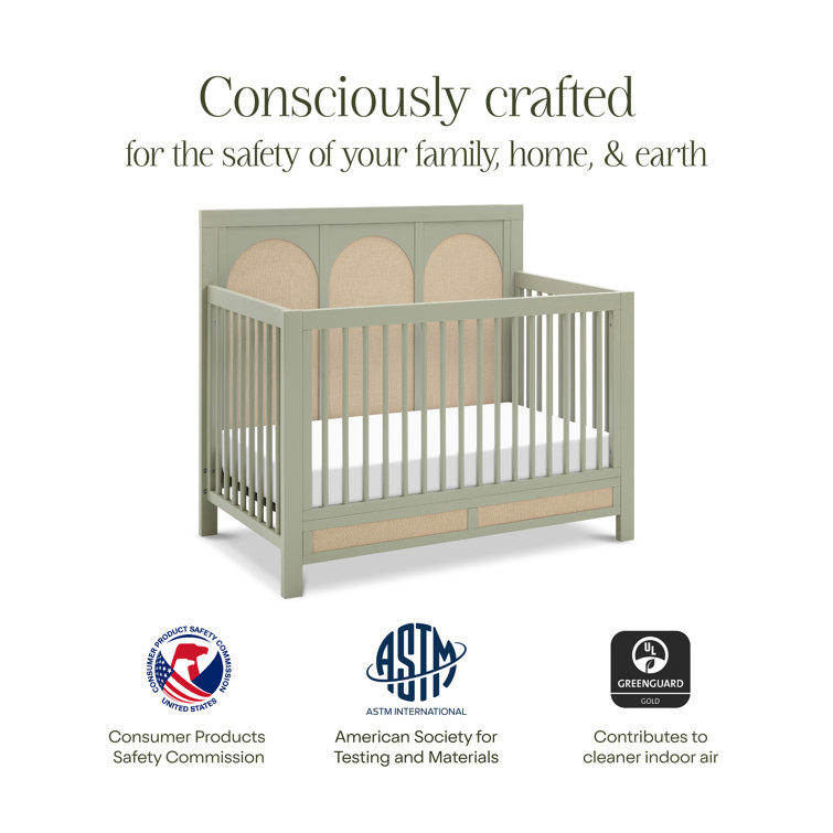 Eloise French Sage and Sand 4-in-1 Convertible Crib