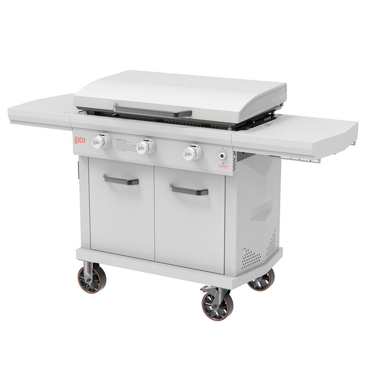 LoCo Cookers 36" Chalk 3-Burner Propane Gas Grill with SmartTemp