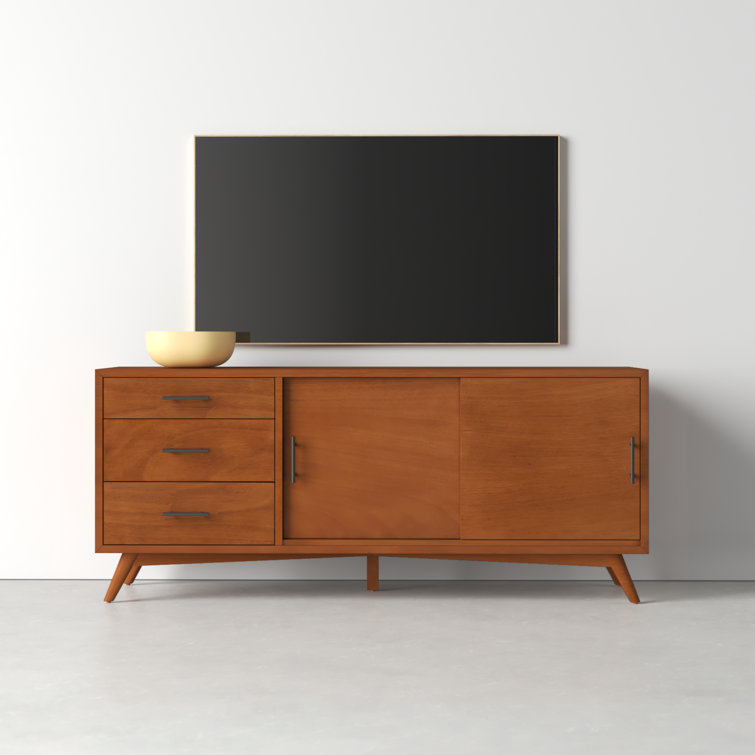 Flynn Transitional Mid-Century 58" Brown Mahogany Sideboard