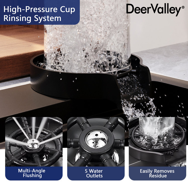 30" Black Stainless Steel Drop-In Single Bowl Kitchen Sink Workstation