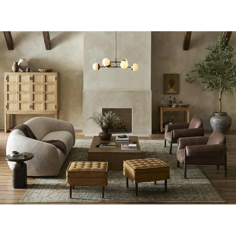 Palermo Cigar Brown Leather Accent Chair