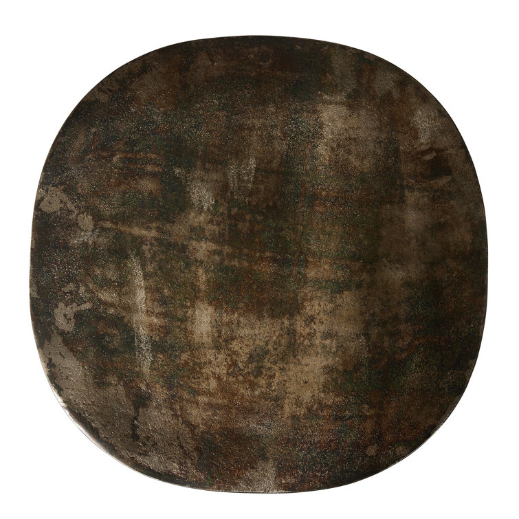 Odessa Distressed Bronze Cast Iron End Table
