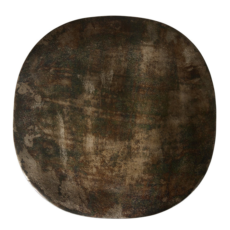 Odessa Distressed Bronze Cast Iron End Table