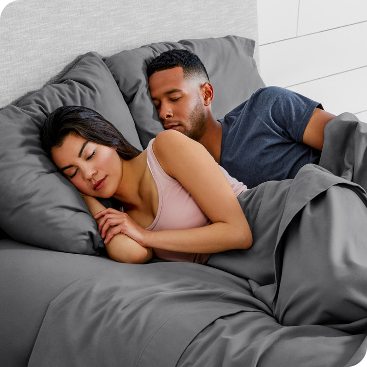 Gray Cotton Flannel Standard Pillowcase Set of 2