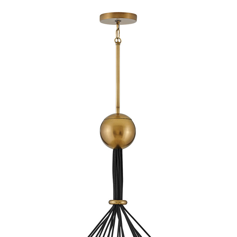Heritage Brass Skye 18-Light Tiered Glass Globe Chandelier