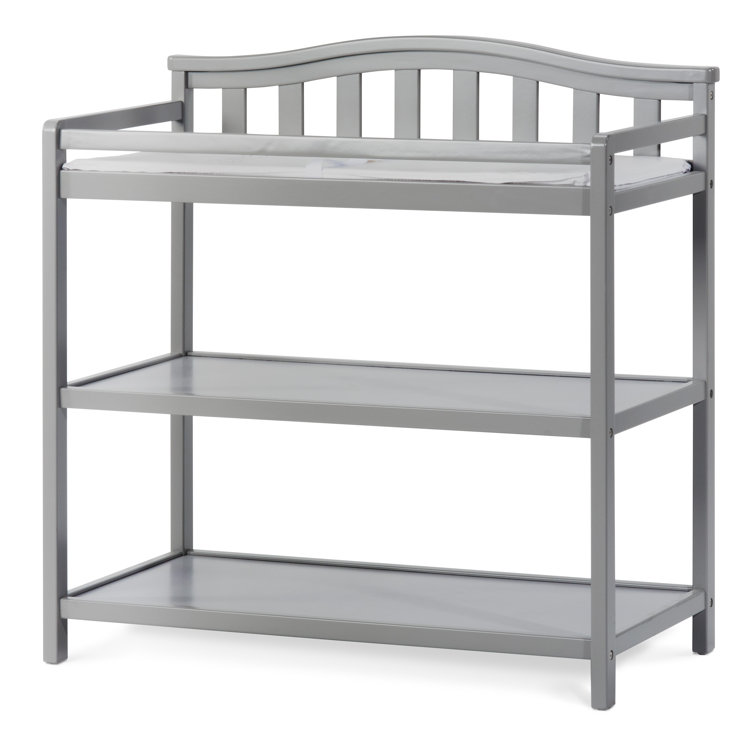 Camden Cool Gray Painted Wood 2-Piece Nursery Set