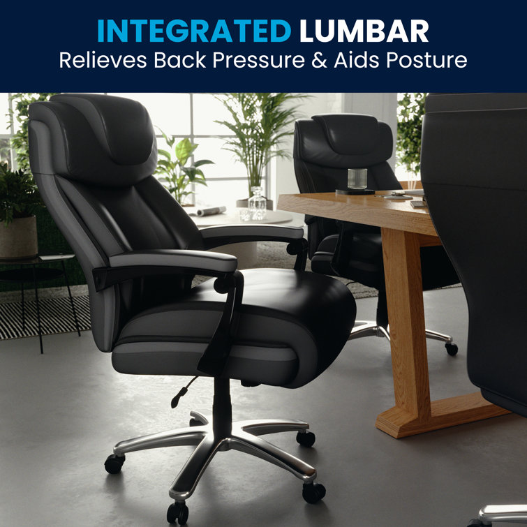 Black High Back LeatherSoft Executive Swivel Office Chair