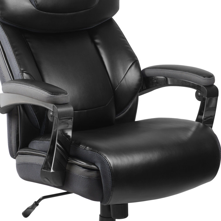 Black High Back LeatherSoft Executive Swivel Office Chair