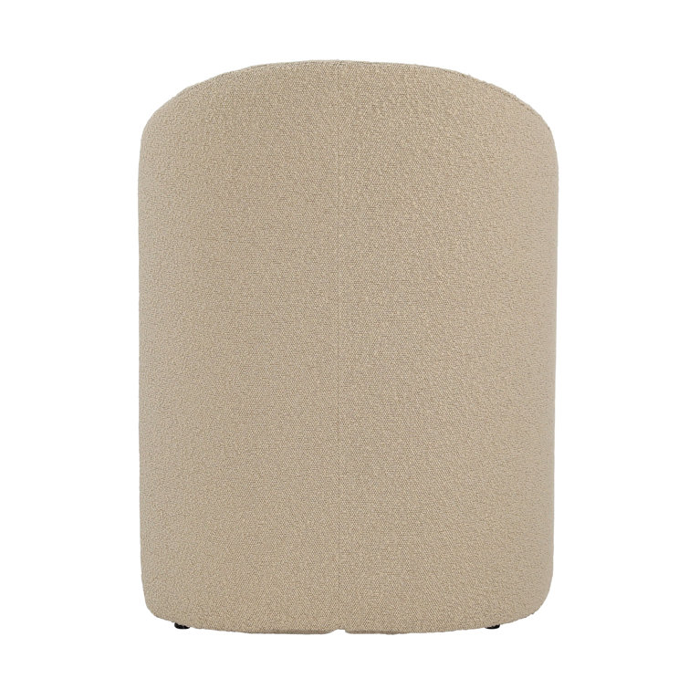 Thora Beige Boucle Upholstered Pine Dining Chair