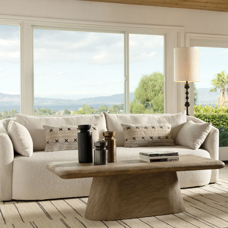 Brie Natural Acacia Wood Rectangular Coffee Table