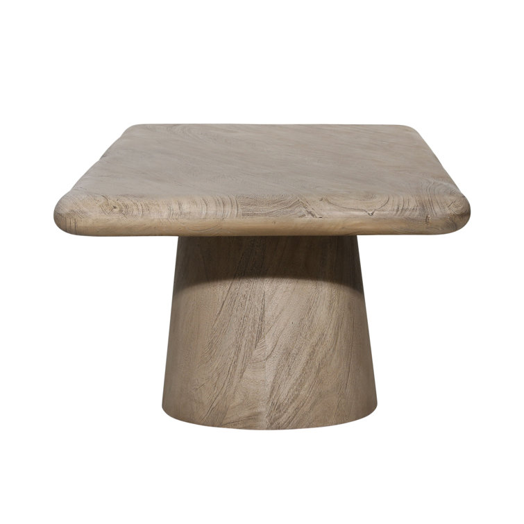 Brie Natural Acacia Wood Rectangular Coffee Table