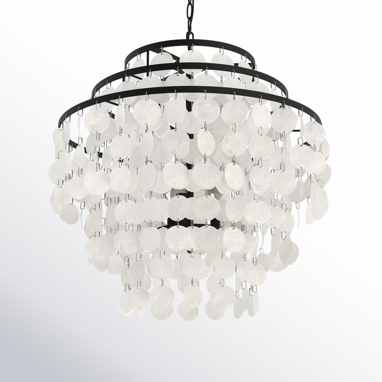 Mini Brielle Dark Bronze 4-Light Crystal Candle Chandelier