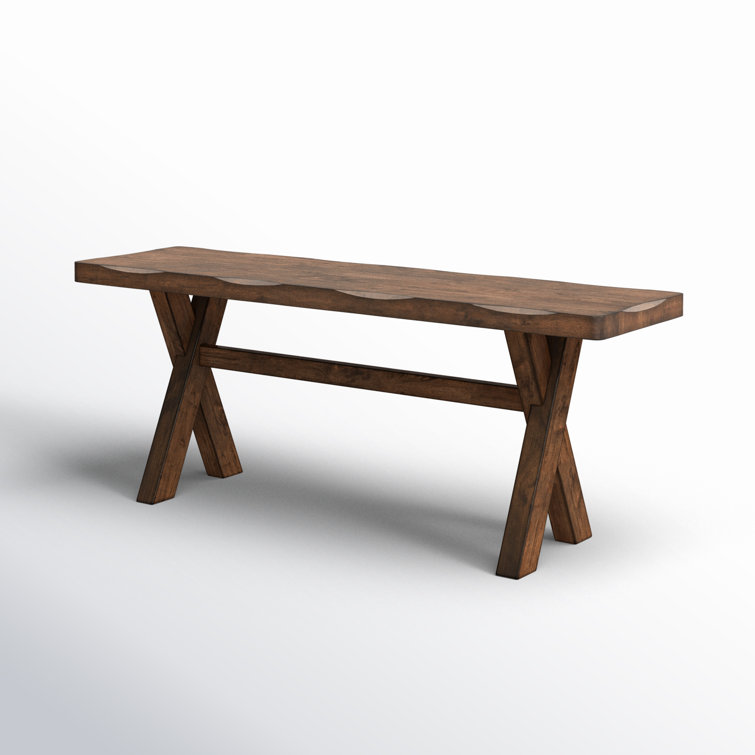 Alston 47'' Knotty Nutmeg Traditional Wooden Dining Bench