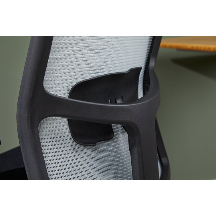 Fog/Black Mesh Fabric Swivel Task Office Chair