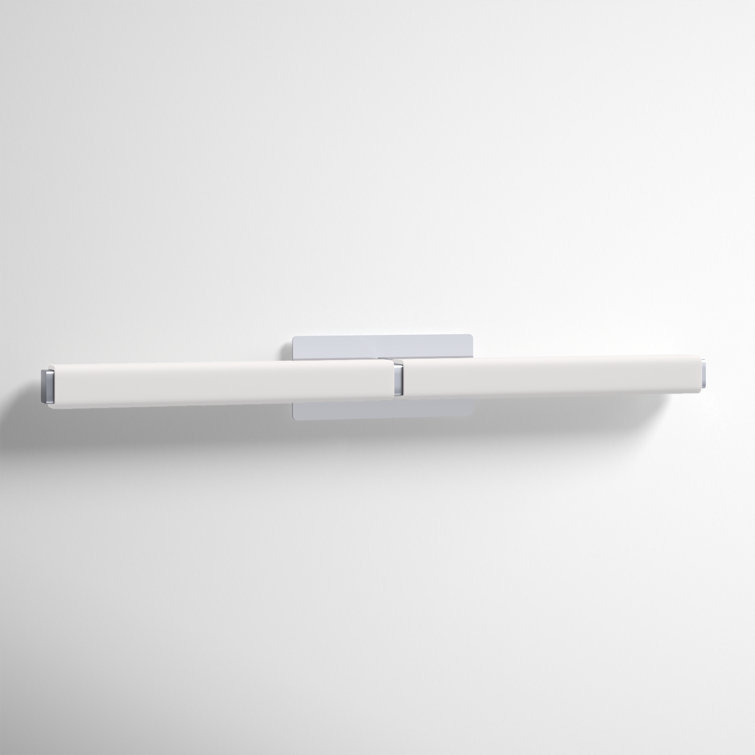 Vogue Chrome 1-Light LED Flush Mounted Sconce with Opal Glass