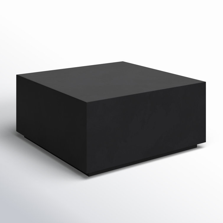 Mason Black Concrete Outdoor Square Coffee Table