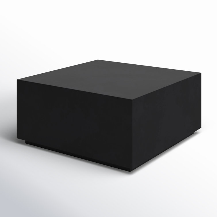 Mason Black Concrete Outdoor Square Coffee Table