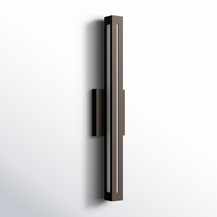 Bronze 26" Dimmable LED Wall Sconce with Acrylic Lens