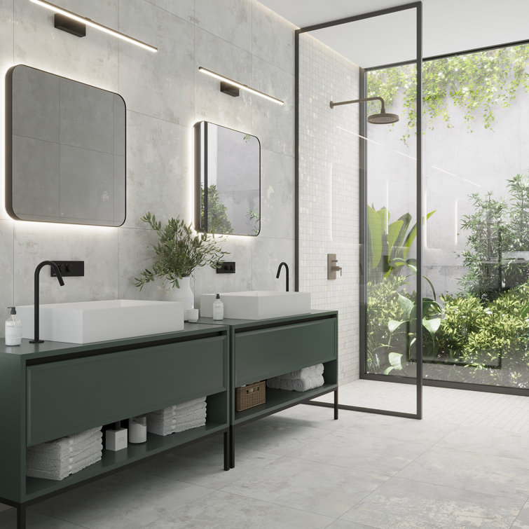 Aureate 12" White Porcelain Mosaic Wall and Floor Tile