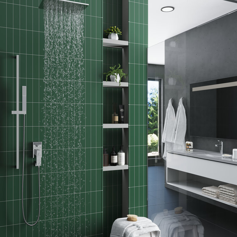 Matte Green Ceramic Subway Wall and Floor Tile